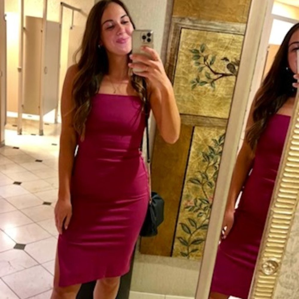 Lulus Paulina Purple Bodycon Midi Dress - Size M